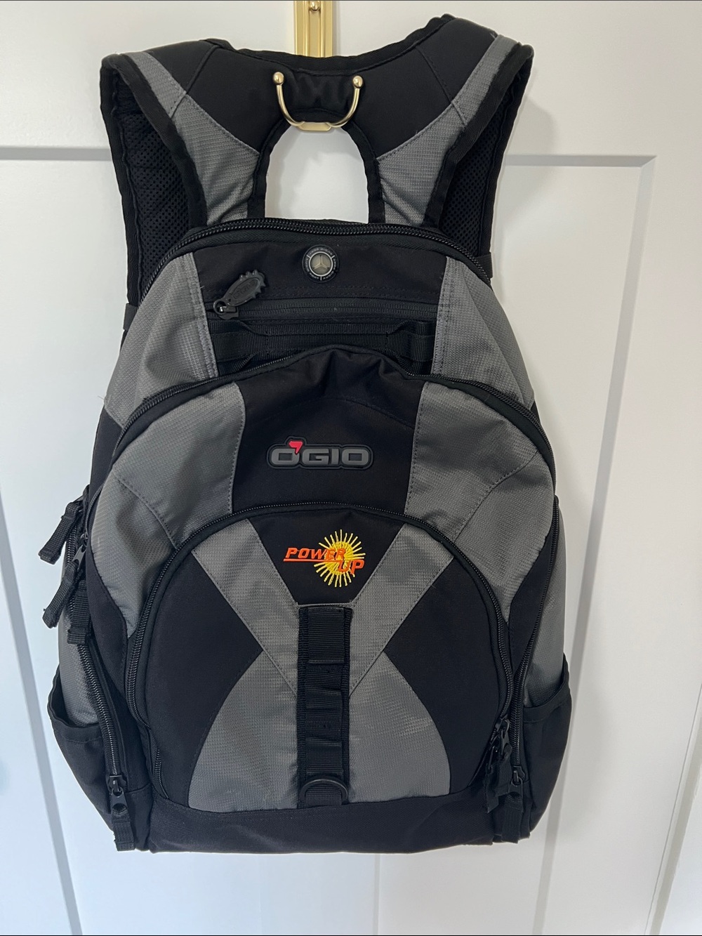 OGIO Fugitive Backpack Black Gray Vintage Tech Laptop Utility Bag Power Up